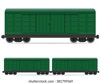 railway carriage train vector illustration isolated on white background