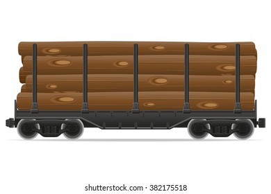 railway carriage train vector illustration isolated on white background