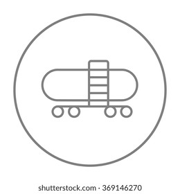 Railway cistern line icon.