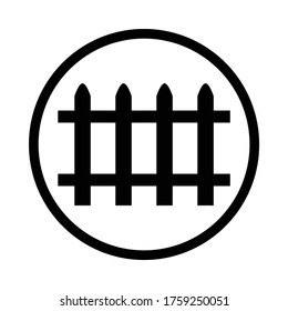railway crossing with automatic gates, traffic sign vector
