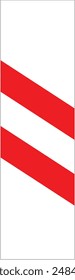 Railway crossing sign vector icon eps 10 