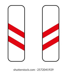 railway crossing, which informs drivers about the upcoming railway crossing.