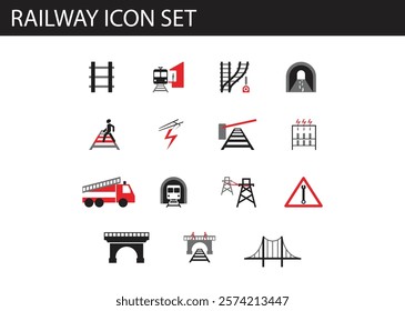 Railway custom made icon set