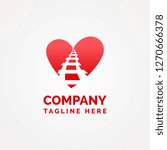 Railway Heart Shaped Logo Template
