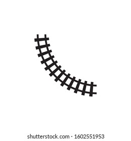 Railway icon design template vector isolated illustration