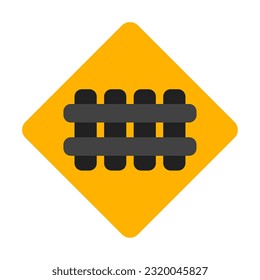 Railway icon in flat style, use for website mobile app presentation