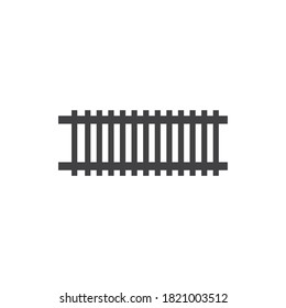 Railway icon illustration flat design vector