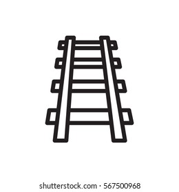railway icon illustration isolated vector sign symbol