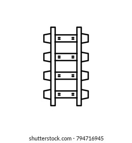 railway icon illustration isolated vector sign symbol