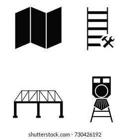 railway icon set