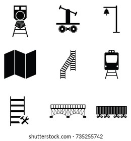 railway icon set