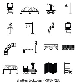 railway icon set