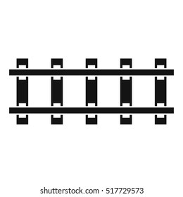 Railway icon. Simple illustration of railway vector icon for web design