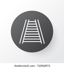 Railway Icon Symbol. Premium Quality Isolated Railroad Element In Trendy Style.