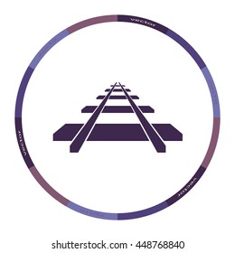 Railway icon, vector design