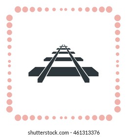 Railway icon, vector design