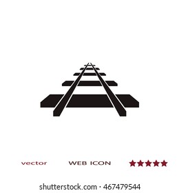 Railway icon, vector design