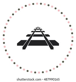 Railway icon, vector design