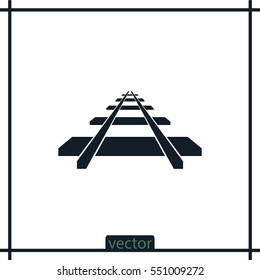 Railway icon, vector design