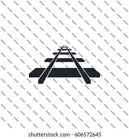 Railway icon, vector design