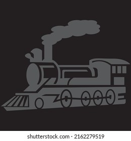 Fondo del diseño del logotipo de la ilustración del vector del icono del ferrocarril.