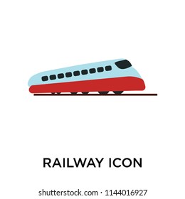 Railway icon vector isolated on white background for your web and mobile app design, Railway logo concept