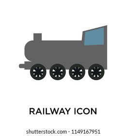 Railway icon vector isolated on white background for your web and mobile app design, Railway logo concept