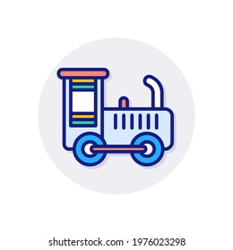railway icon in vector. Logotype