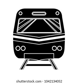 railway icon - vector subway