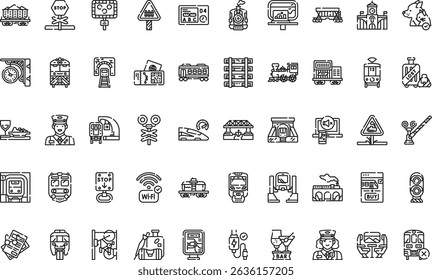 Railway icons icons Simple vector icon. Illustration symbol design template for web mobile UI element. 