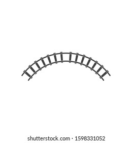 Railway illustration vector flat design