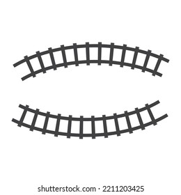 Ferrocarril Ilustración de la ruta del tren vectorial