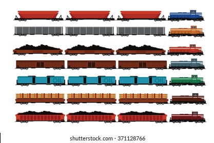 Railway Iron Ore,Coal,Wood,Goods,Oil,wagons. 
and Locomotives