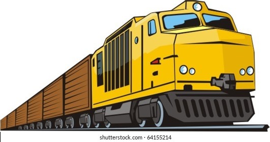 railway locomotive for cargo transportation