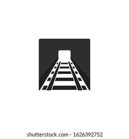 Railway logo , vector icon illustration design 