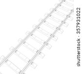 Railway on white