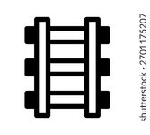 Railway Road Icon Vector Symbol Design Illustration