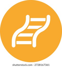 Ilustración de diseño de icono de Vector de ferrocarril