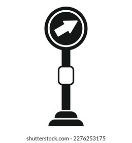 Railway sign icon simple vector. People city. Metro train