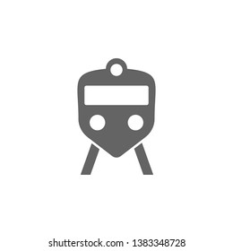 Railway, sign, train icon. Element of simple transport icon. Premium quality graphic design icon. Signs and symbols collection icon for websites