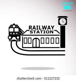 Railway station icon