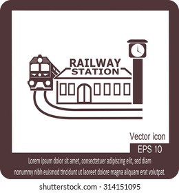 Railway station icon