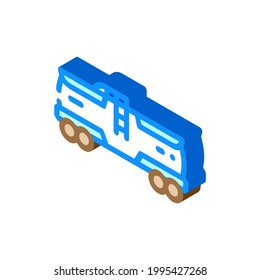 railway tank hydrogen transportation isometric icon vector. railway tank hydrogen transportation sign. isolated symbol illustration
