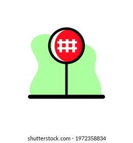 Railway Track Icon Vector Illustration Design Conceptual eps10
