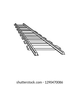 Railway Track Isometric Icon