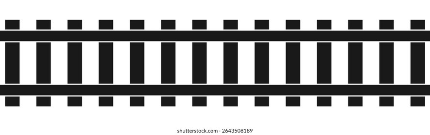 Railway Track Marking Symbol – Vector Road Safety Icon