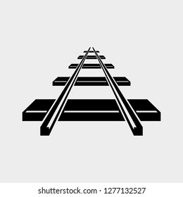 the railway track vector icons