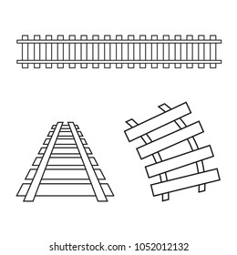 railway track- vector illustration