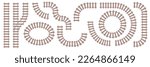 Railway tracks, isolated parts and details of rail road or transport. Train transfer, wooden planks and fasteners connection. Flat cartoon, vector illustration