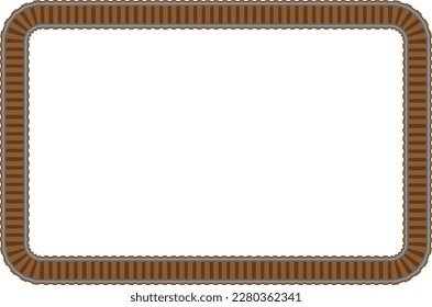 Railway tracks vector design frame.